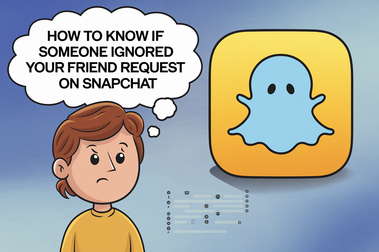 how to know if someone ignored your friend request on snapchat